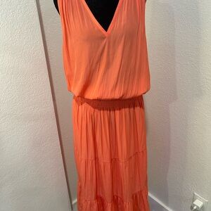 Ramy Brook Vibrant Orange Maxi Dress